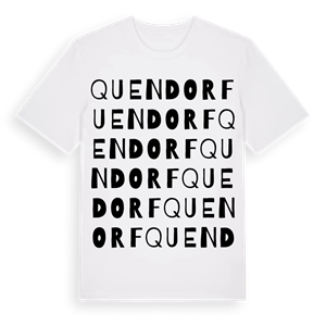 Quendorf ordlek t-shirt – ekologisk bomull t-shirt från Pinshirt