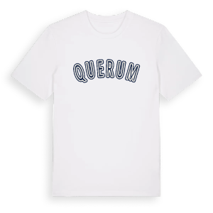 Querum college t-shirt – ekologisk bomull t-shirt från Pinshirt