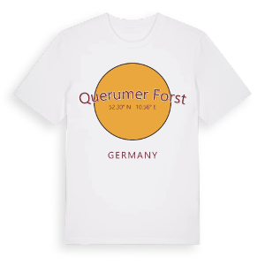 Querumer Forst cirkel t-shirt – ekologisk bomull t-shirt från Pinshirt