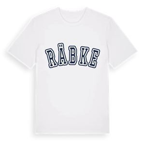 Räbke college t-shirt – ekologisk bomull t-shirt från Pinshirt