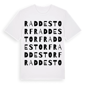 Raddestorf ordlek t-shirt – ekologisk bomull t-shirt från Pinshirt
