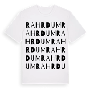 Rahrdum ordlek t-shirt – ekologisk bomull t-shirt från Pinshirt
