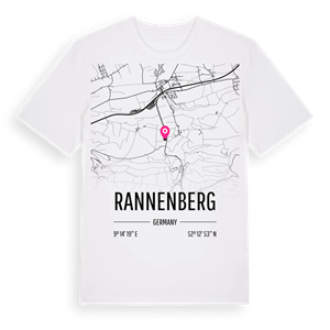 Rannenberg karta t-shirt – ekologisk bomull t-shirt från Pinshirt