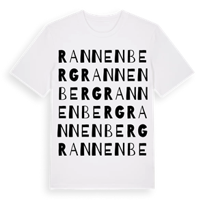 Rannenberg ordlek t-shirt – ekologisk bomull t-shirt från Pinshirt
