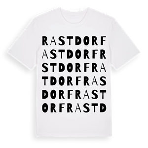 Rastdorf ordlek t-shirt – ekologisk bomull t-shirt från Pinshirt