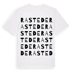 Rastede ordlek t-shirt – ekologisk bomull t-shirt från Pinshirt
