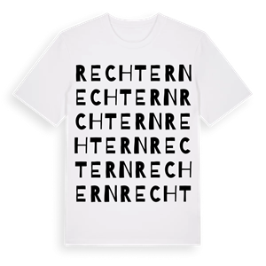 Rechtern ordlek t-shirt – ekologisk bomull t-shirt från Pinshirt