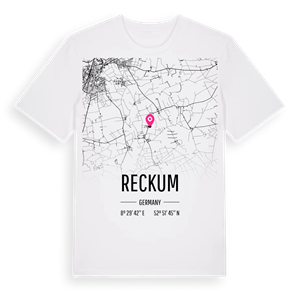 Reckum karta t-shirt – ekologisk bomull t-shirt från Pinshirt