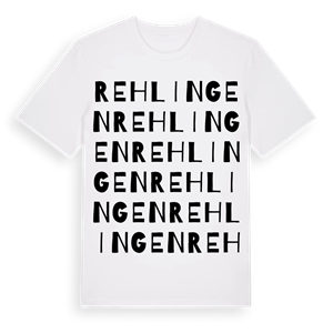 Rehlingen ordlek t-shirt – ekologisk bomull t-shirt från Pinshirt