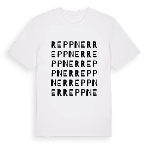 Reppner ordlek t-shirt – ekologisk bomull t-shirt från Pinshirt