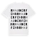 Rhauderfehn ordlek t-shirt