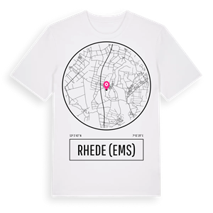 Rhede (Ems) t-shirt – ekologisk bomull t-shirt från Pinshirt