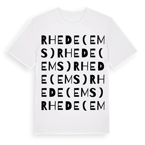 Rhede (Ems) ordlek t-shirt – ekologisk bomull t-shirt från Pinshirt
