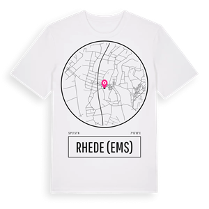 Rhede (Ems) t-shirt – ekologisk bomull t-shirt från Pinshirt