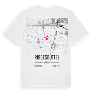 Ribbesbüttel karta t-shirt – ekologisk bomull t-shirt från Pinshirt