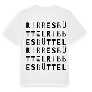 Ribbesbüttel ordlek t-shirt – ekologisk bomull t-shirt från Pinshirt