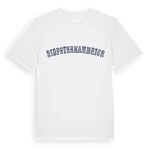 Riepsterhammrich college t-shirt – ekologisk bomull t-shirt från Pinshirt