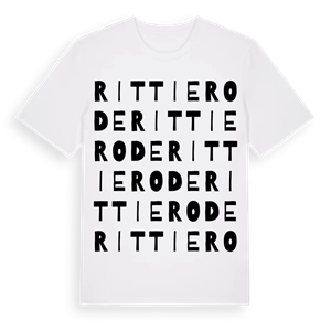 Rittierode ordlek t-shirt – ekologisk bomull t-shirt från Pinshirt