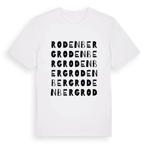 Rodenberg ordlek t-shirt – ekologisk bomull t-shirt från Pinshirt