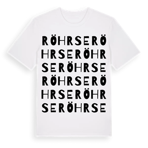 Röhrse ordlek t-shirt – ekologisk bomull t-shirt från Pinshirt