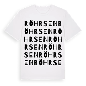 Röhrsen ordlek t-shirt – ekologisk bomull t-shirt från Pinshirt