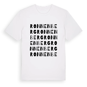 Ronnenberg ordlek t-shirt – ekologisk bomull t-shirt från Pinshirt