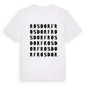 Rosdorf ordlek t-shirt – ekologisk bomull t-shirt från Pinshirt