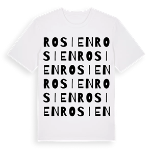 Rosien ordlek t-shirt – ekologisk bomull t-shirt från Pinshirt