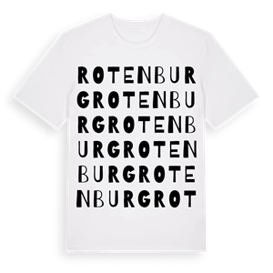 Rotenburg ordlek t-shirt – ekologisk bomull t-shirt från Pinshirt