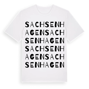 Sachsenhagen ordlek t-shirt – ekologisk bomull t-shirt från Pinshirt