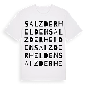 Salzderhelden ordlek t-shirt – ekologisk bomull t-shirt från Pinshirt