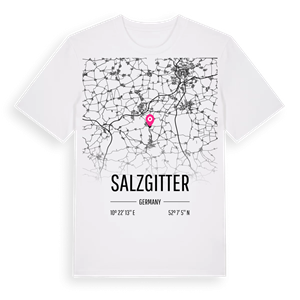 Salzgitter karta t-shirt – ekologisk bomull t-shirt från Pinshirt