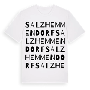 Salzhemmendorf ordlek t-shirt – ekologisk bomull t-shirt från Pinshirt