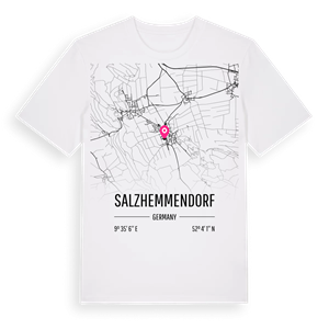 Salzhemmendorf karta t-shirt – ekologisk bomull t-shirt från Pinshirt