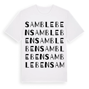 Sambleben ordlek t-shirt – ekologisk bomull t-shirt från Pinshirt