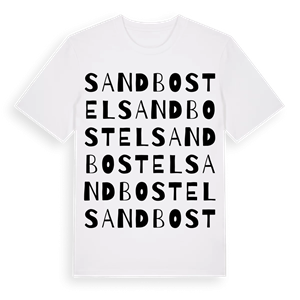 Sandbostel ordlek t-shirt – ekologisk bomull t-shirt från Pinshirt