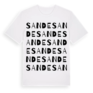 Sande ordlek t-shirt – ekologisk bomull t-shirt från Pinshirt