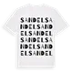 Sandel ordlek t-shirt