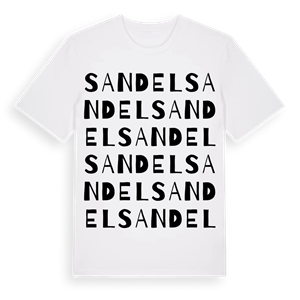 Sandel ordlek t-shirt – ekologisk bomull t-shirt från Pinshirt
