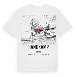 Sandkamp karta t-shirt – ekologisk bomull t-shirt från Pinshirt