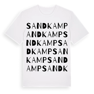 Sandkamp ordlek t-shirt – ekologisk bomull t-shirt från Pinshirt