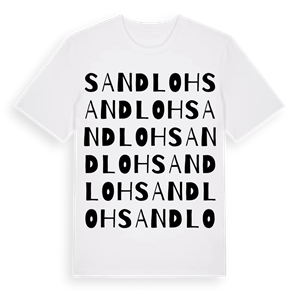 Sandloh ordlek t-shirt – ekologisk bomull t-shirt från Pinshirt
