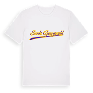 Sankt Georgiwold baseball t-shirt – ekologisk bomull t-shirt från Pinshirt