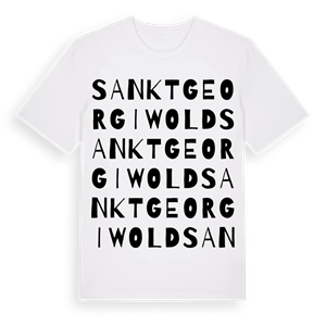 Sankt Georgiwold ordlek t-shirt – ekologisk bomull t-shirt från Pinshirt