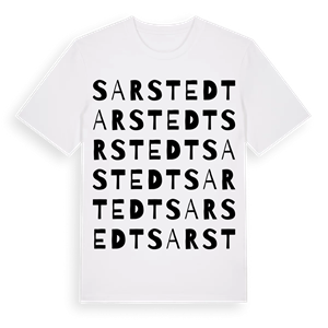 Sarstedt ordlek t-shirt – ekologisk bomull t-shirt från Pinshirt