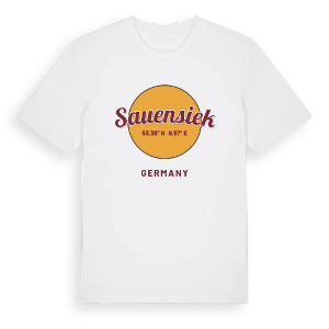 Sauensiek cirkel t-shirt – ekologisk bomull t-shirt från Pinshirt