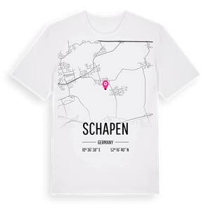 Schapen karta t-shirt – ekologisk bomull t-shirt från Pinshirt