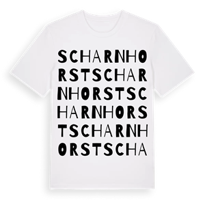 Scharnhorst ordlek t-shirt – ekologisk bomull t-shirt från Pinshirt