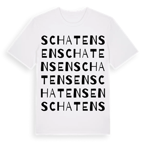 Schatensen ordlek t-shirt – ekologisk bomull t-shirt från Pinshirt