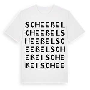 Scheeßel ordlek t-shirt – ekologisk bomull t-shirt från Pinshirt